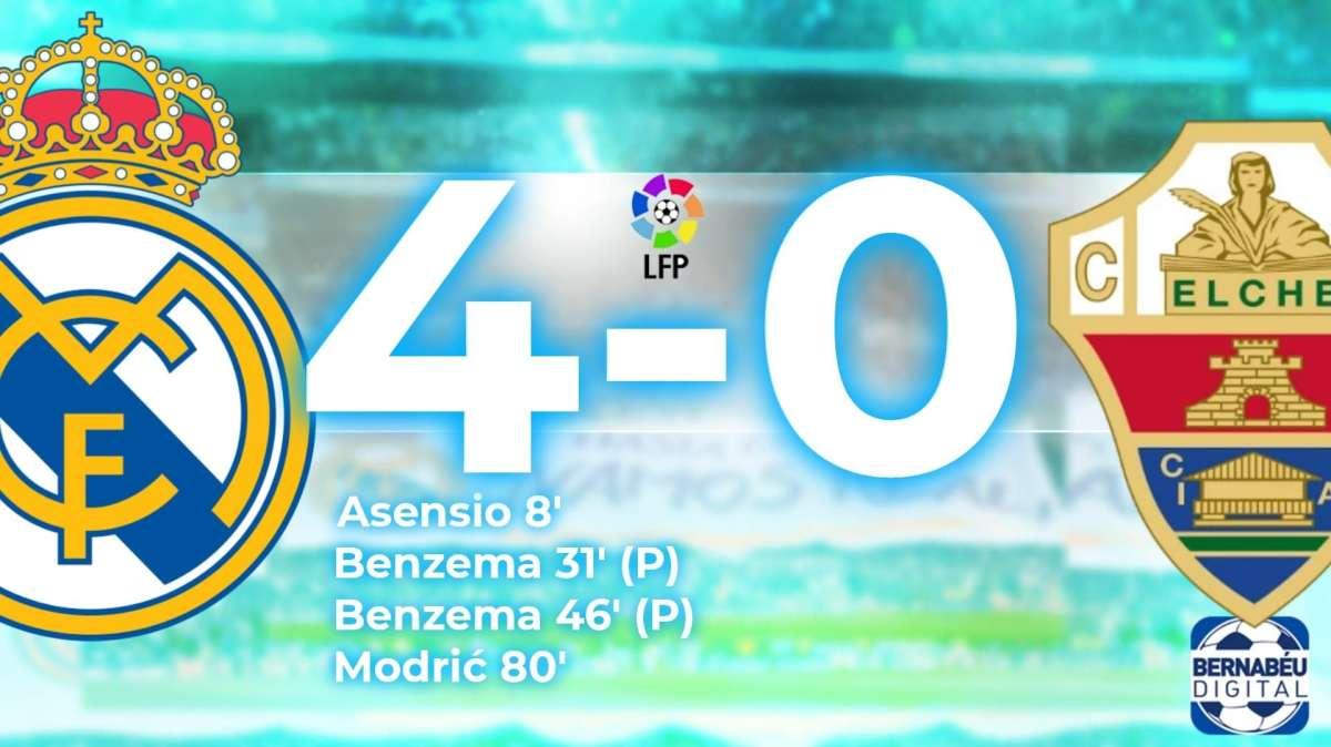 CRÓNICA | El Madrid solventa el trámite ante el Elche al son de Rodrygo