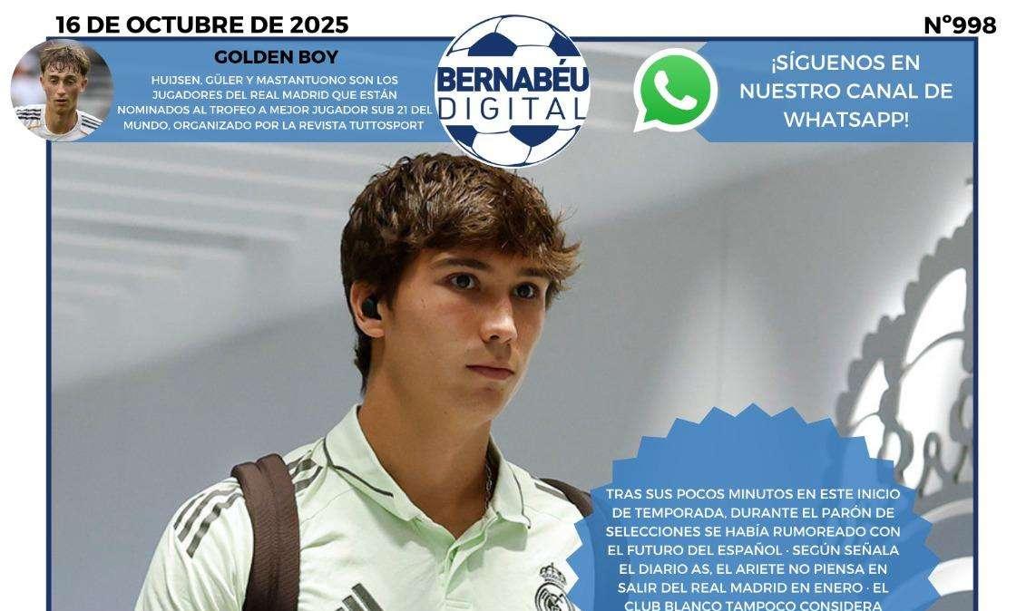 La decisión de Gonzalo sobre su futuro, en la portada BD