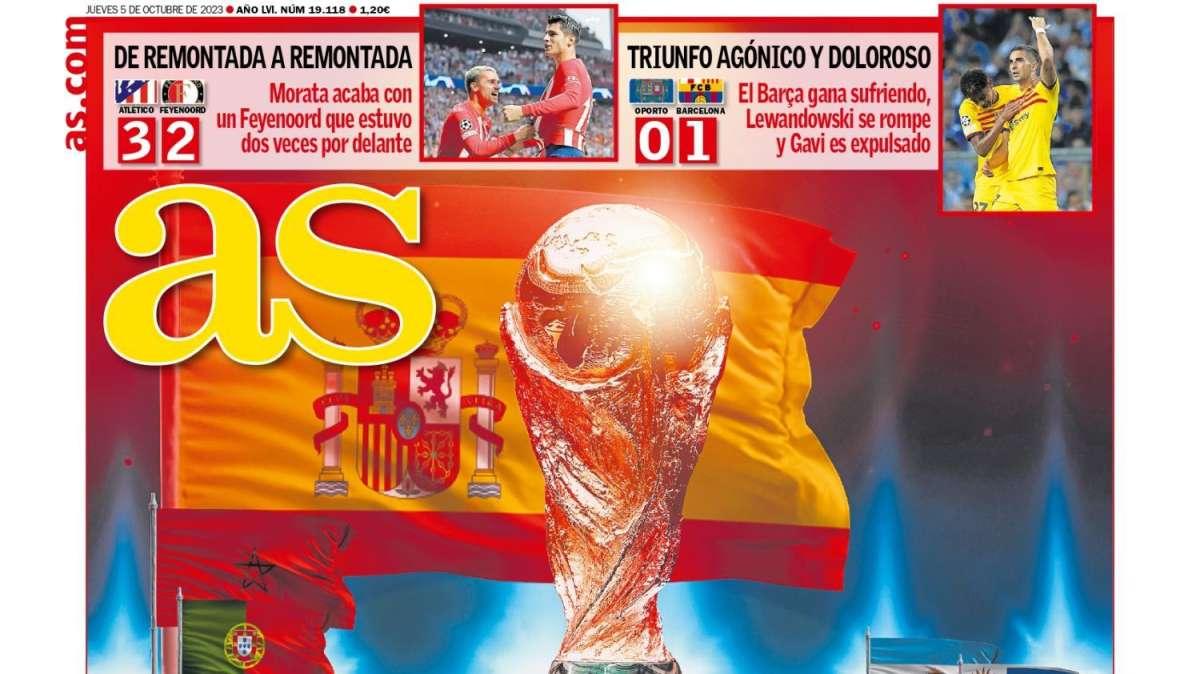 PORTADA | AS: "Bellingham asombra al mundo"