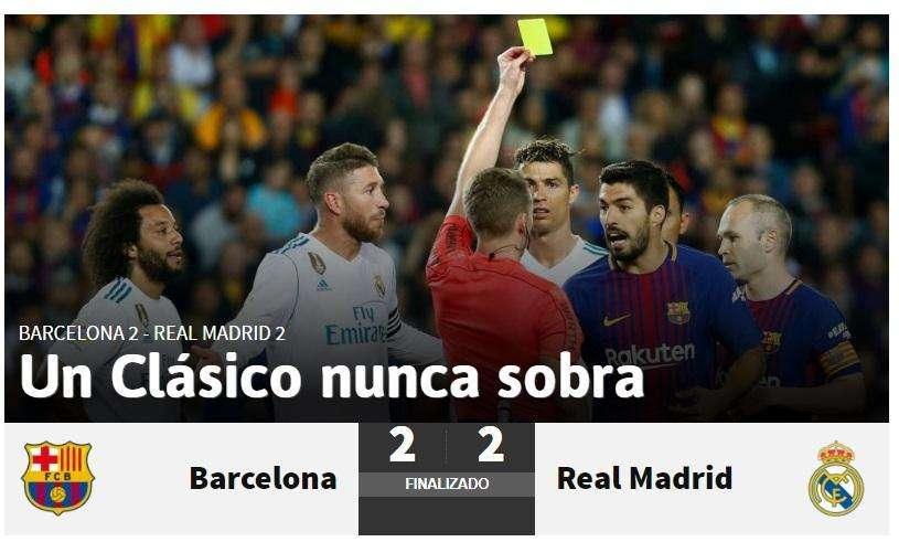 As, titula: "Un Clásico nunca sobra"