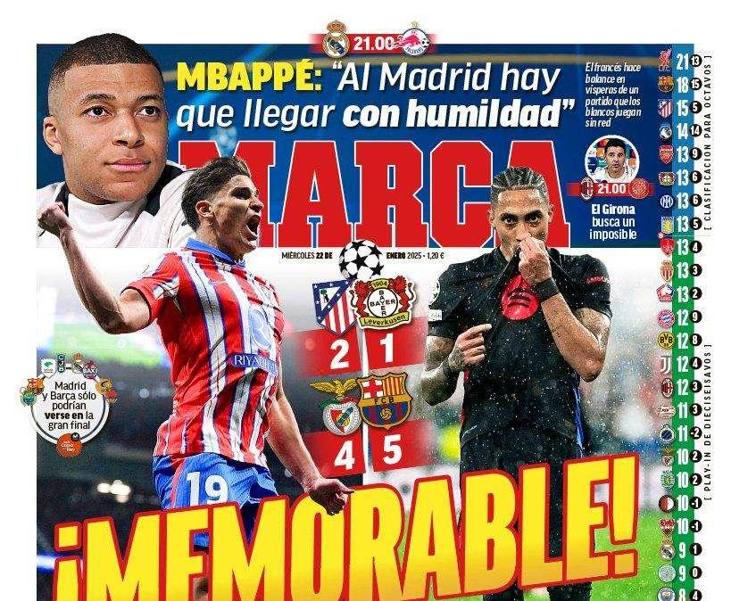 Mbappé, en la portada de Marca: "Al Madrid hay que llegar con humildad "