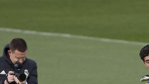 Las mejores imágenes del regreso de Courtois en el entrenamiento del Real Madrid