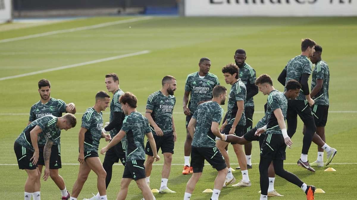 Las mejores imágenes del último entrenamiento del Real Madrid antes de recibir al City en Champions