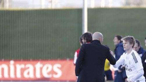 Odegaard, voluntarioso en su estreno