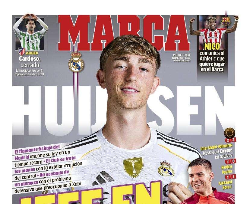 Marca saca a Huijsen en portada: "Jefe en diez días"
