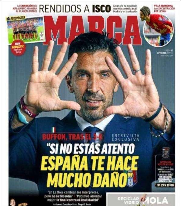 PORTADA - Buffon a Marca: "Pudimos afrontar mejor la final contra el Madrid"