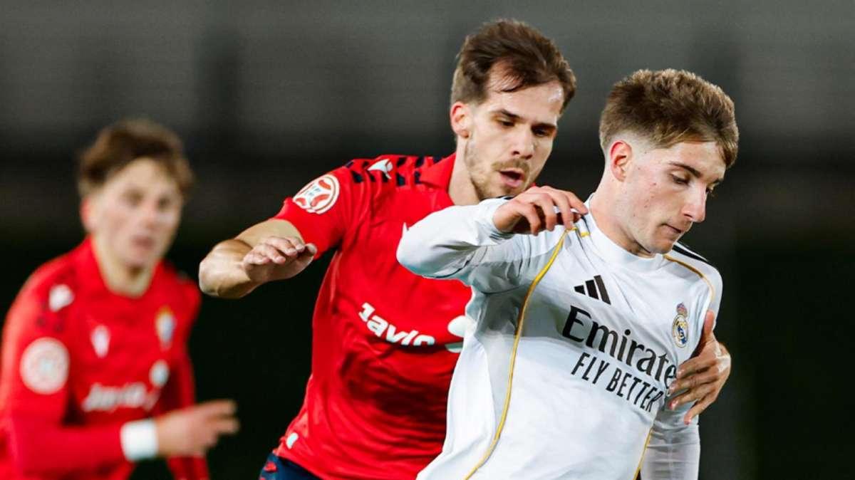 Real Madrid Castilla 1-1 Osasuna B | Un error de Valdepeñas condena al filial