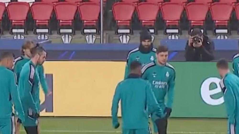 Informe del entrenamiento: Benzema se ejercita con el grupo en el Parque de los Príncipes