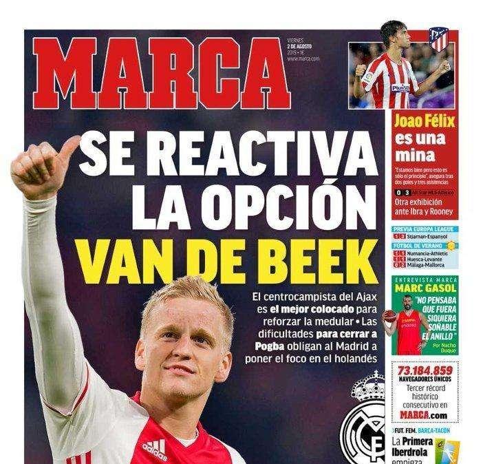 PORTADA - Marca - Se reactiva la opción Van de Beek