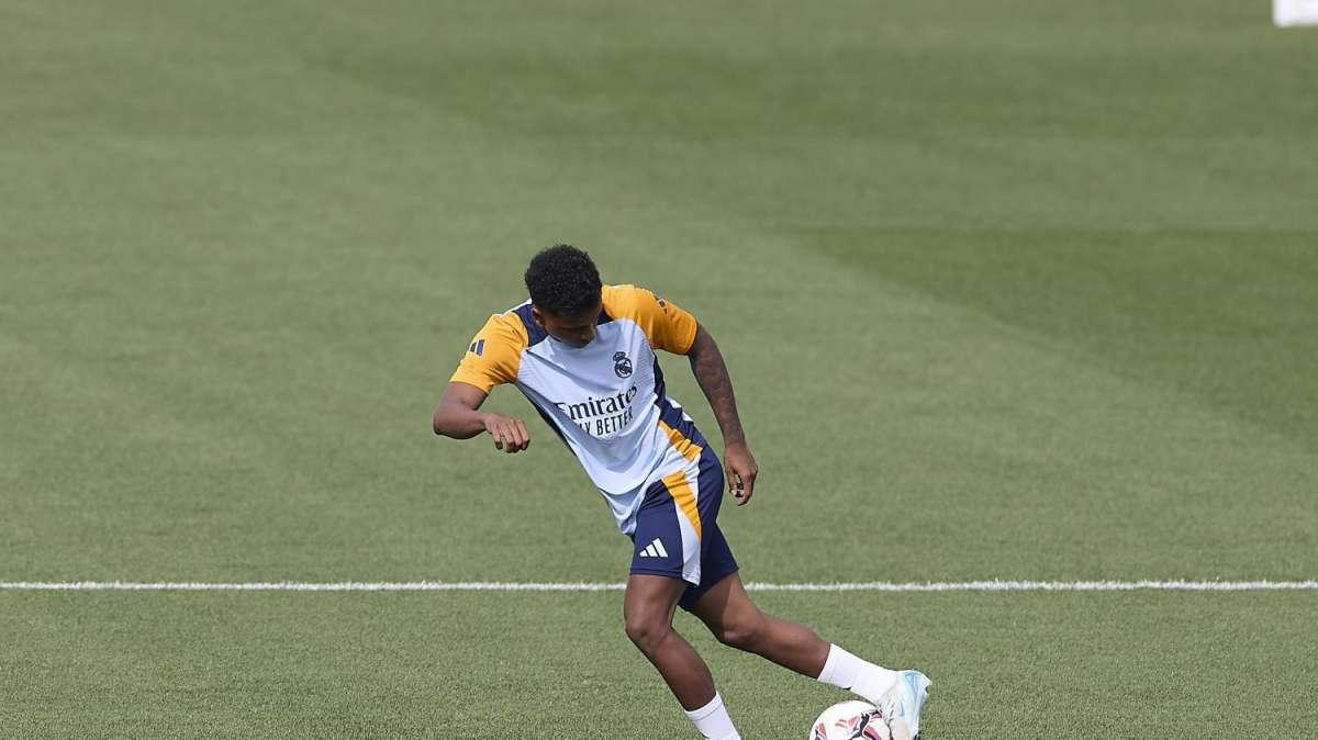 Rodrygo abandona el entrenamiento antes de tiempo