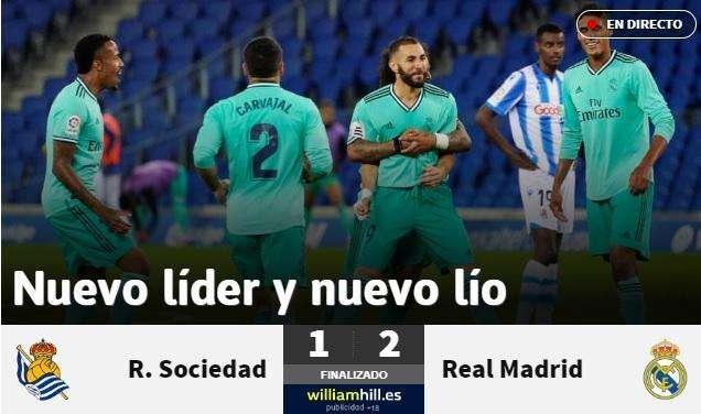 As titula: "Nuevo líder y nuevo lío. Ramos, lesionado"