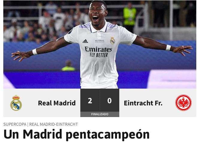 AS: "Un Madrid pentacampeón"