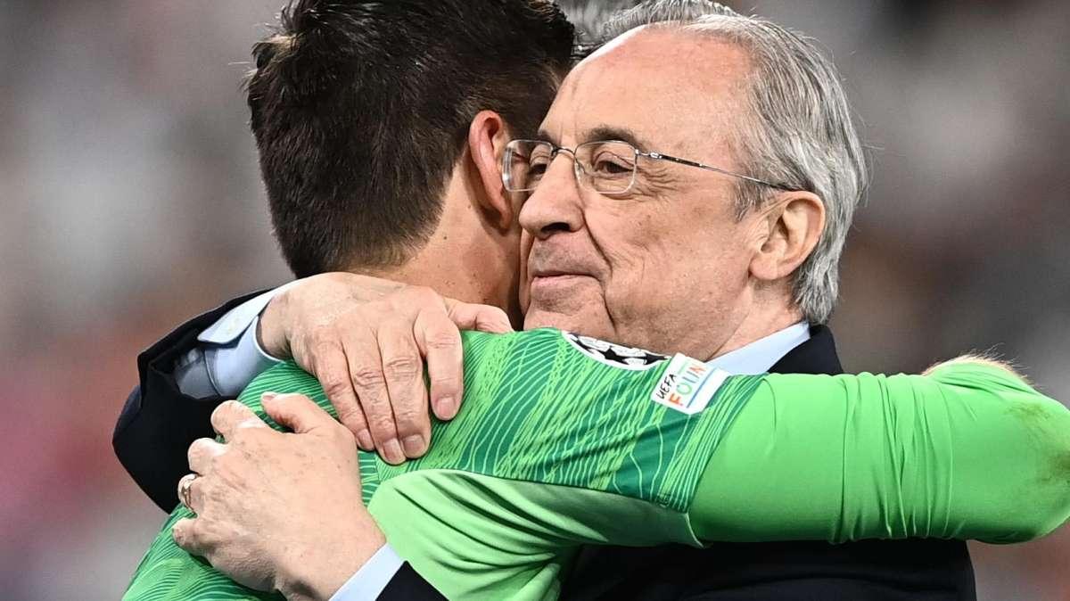 Courtois: "El Real Madrid es el mejor club del mundo. Florentino..."
