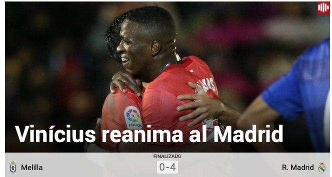 Marca alaba el partido de Vinicius en el Álvarez Claro: "Reanima al Madrid"
