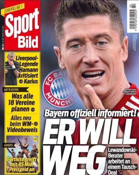 Bild - Lewandowski quiere irse: el Bayern ya lo sabe