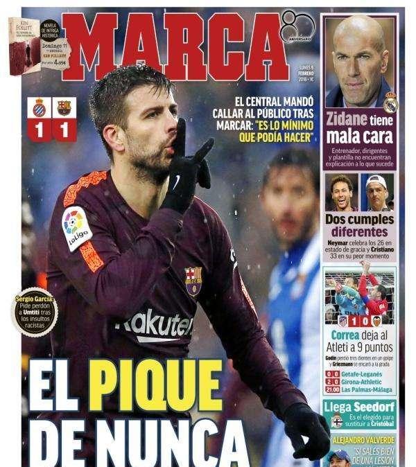 PORTADA - Marca : "Zidane tiene mala cara"