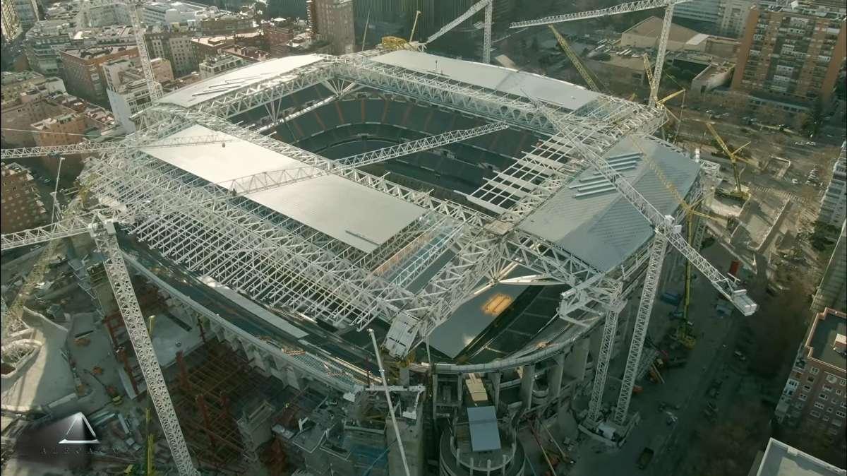 VÍDEO | Las espectaculares imágenes del nuevo Santiago Bernabéu a vista de dron