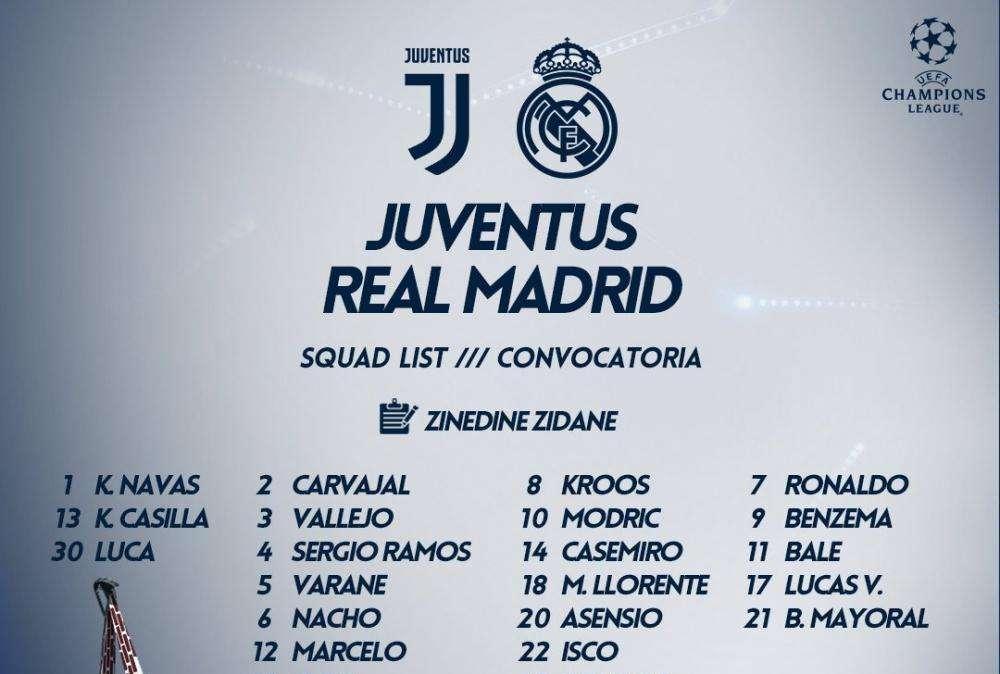 CONVOCATORIA -  Zidane viaja con 24 jugadores a Turín: Nacho se une a la lista