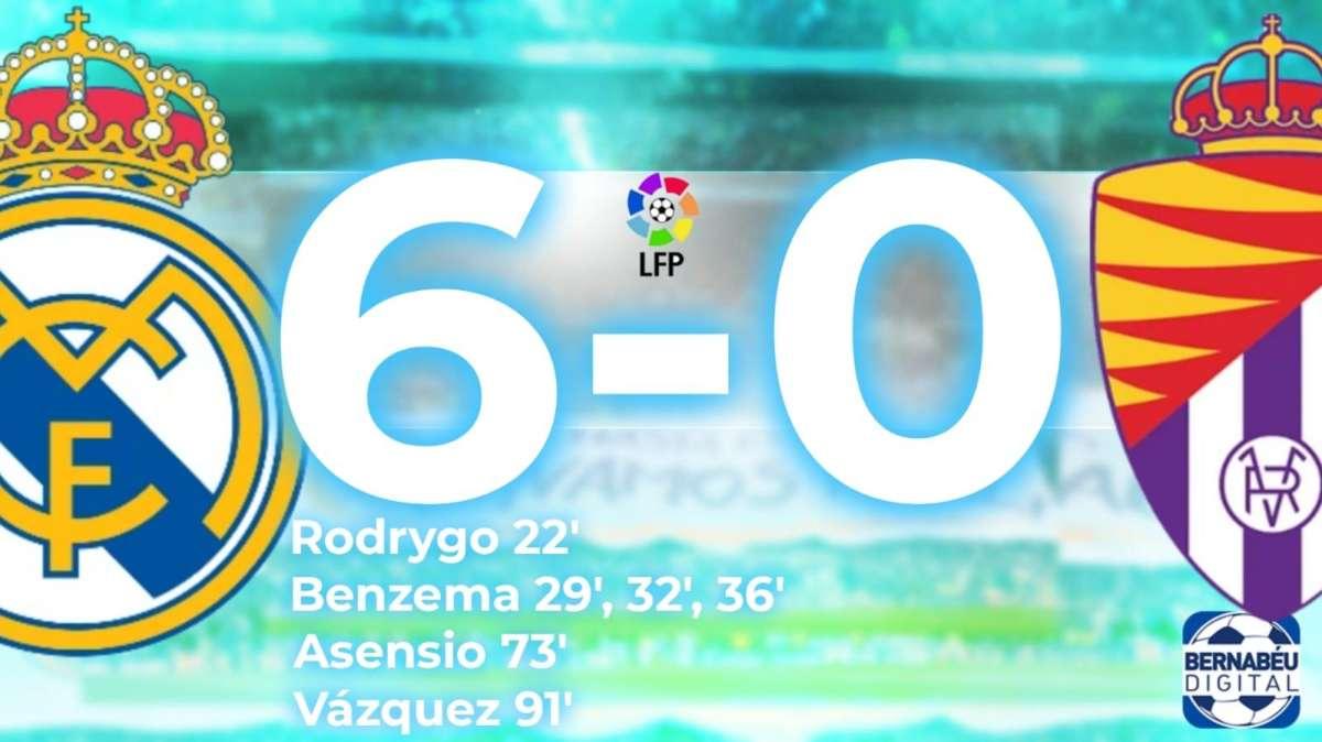 Real Madrid 6-0 Real Valladolid | Las pilas, más que cargadas para remontar en el Camp Nou