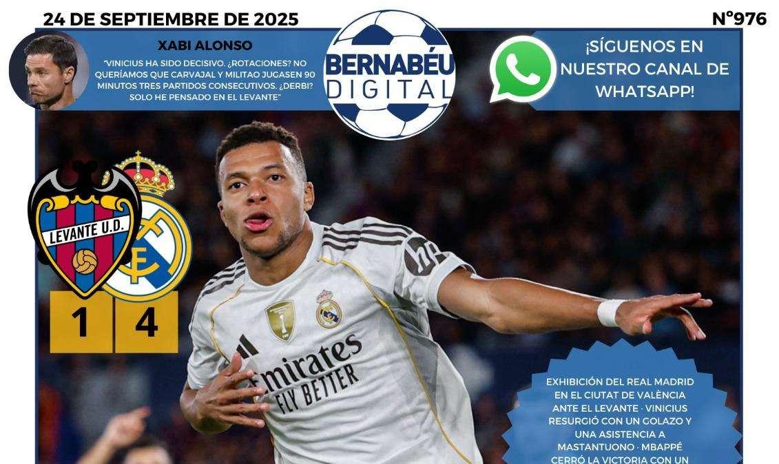 La victoria del Real Madrid, protagonista en la portada de Bernabéu Digital