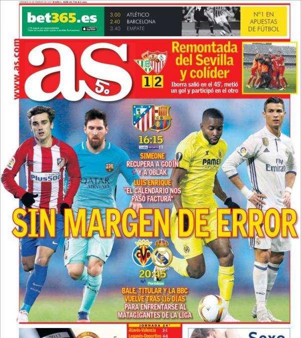 PORTADA - AS: "Sin margen de error"