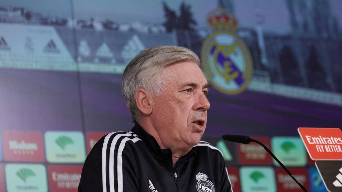 Ancelotti en rueda de prensa: "Tenemos suerte de tener a Vinicius y a Rodrygo"