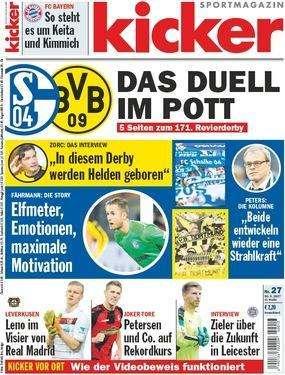 Kicker saca hoy en su portada la alternativa del Real Madrid a De Gea y Courtois