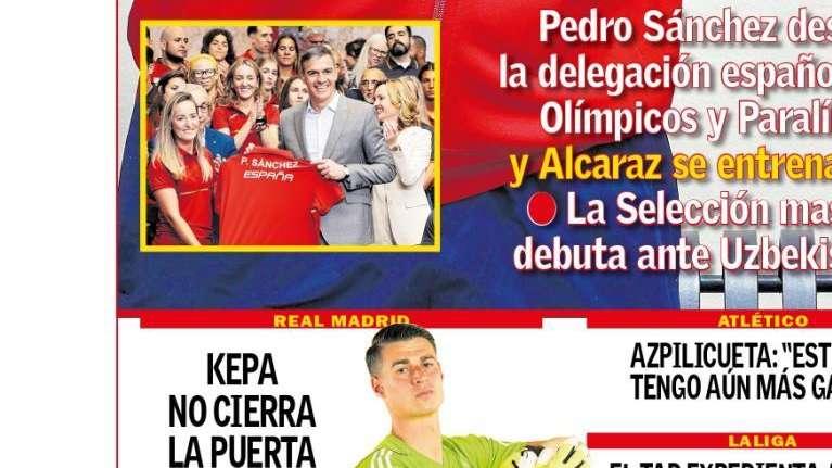 PORTADA | AS: "Kepa no cierra la puerta"