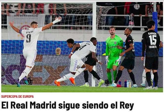 Marca: "El Real Madrid sigue siendo el rey"