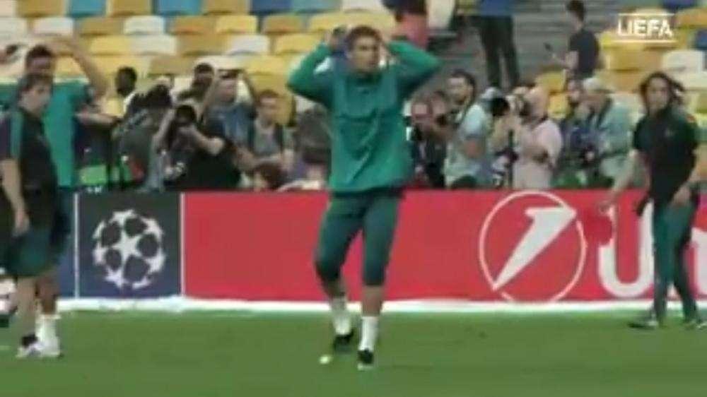 Cristiano deja un gran detalle en la última sesión de entrenamiento...fuera del césped