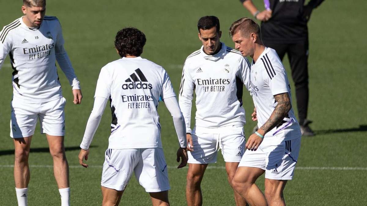 Informe del entrenamiento: Lucas Vázquez vuelve con el grupo; Modric, única baja
