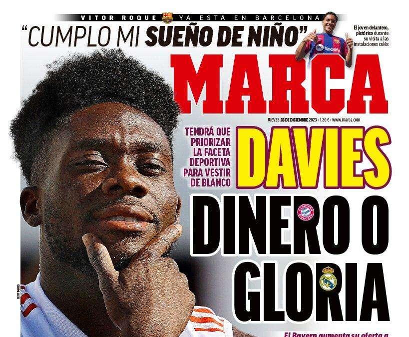 PORTADA | Marca: "Davies, dinero o gloria"