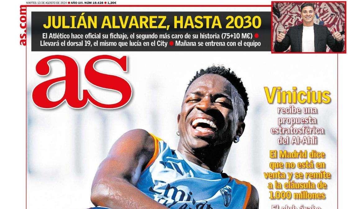 PORTADA | AS: "Ofertón saudí"
