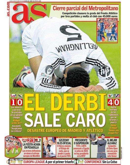 PORTADA | As: "El derbi sale caro"