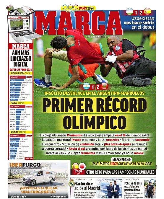 PORTADA | Marca: "Primer récord olímpico"