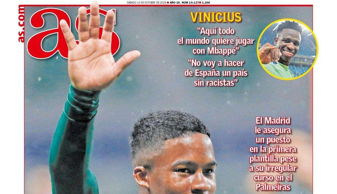 PORTADA | As: "El nueve espera a Endrick"