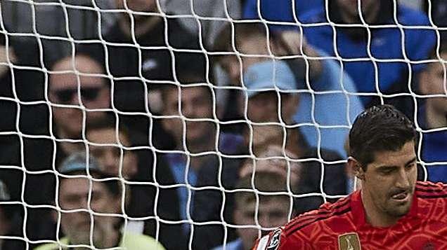 Courtois: "Si no estamos todos a nuestro nivel, es muy difícil ganar"