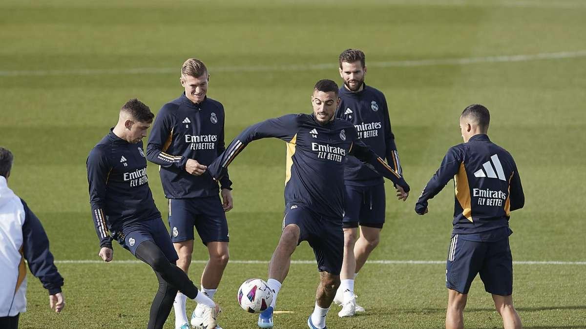 Lluvia de bajas en el último entrenamiento del Real Madrid