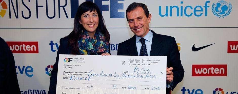 Butragueño recogió los fondos recaudados en el II Champions for Life
