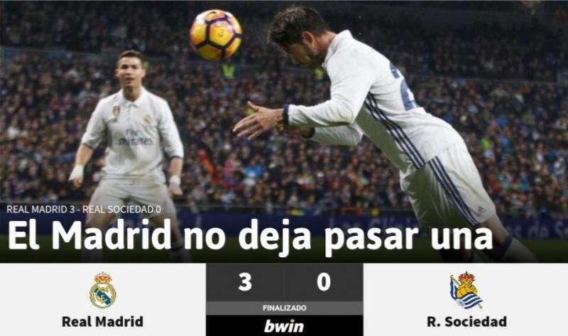 FOTO - AS: "El Madrid no deja pasar una"