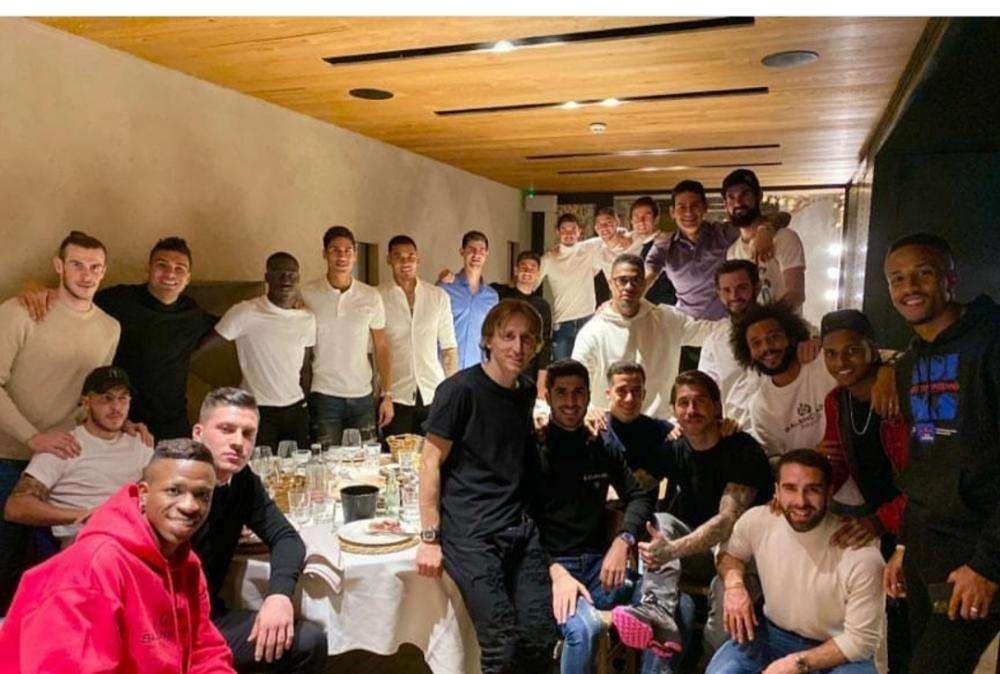Todos los detalles de la cena de los jugadores del Real Madrid