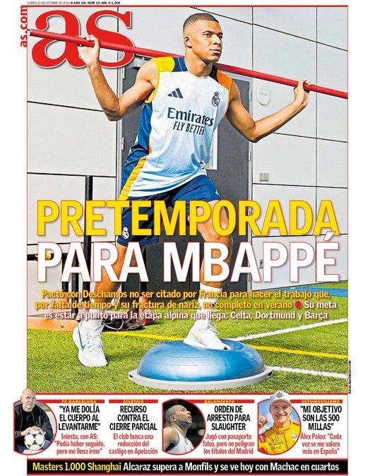 PORTADA | As: "Pretemporada para Mbappé"