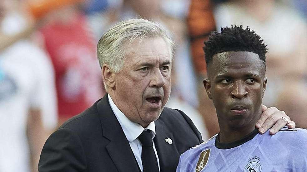 Carlo Ancelotti, en rueda de prensa: "Vinicius es la víctima. LaLiga tiene un problema"