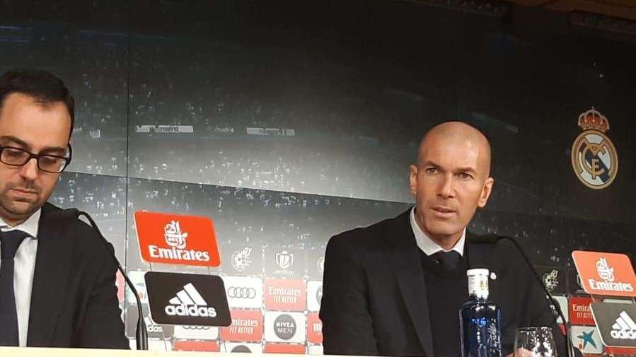 Zidane, en rueda de prensa: "¿Cómo les voy a decir a mis jugadores que me voy?"