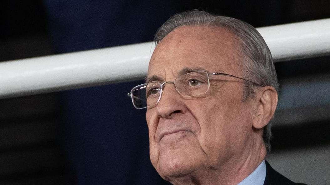 Florentino, pillado bajando al vestuario del Real Madrid en Girona