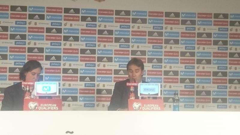 Lopetegui: "Quiero mandar un recuerdo y un abrazo a Villar, porque sé que lo está pasando mal"