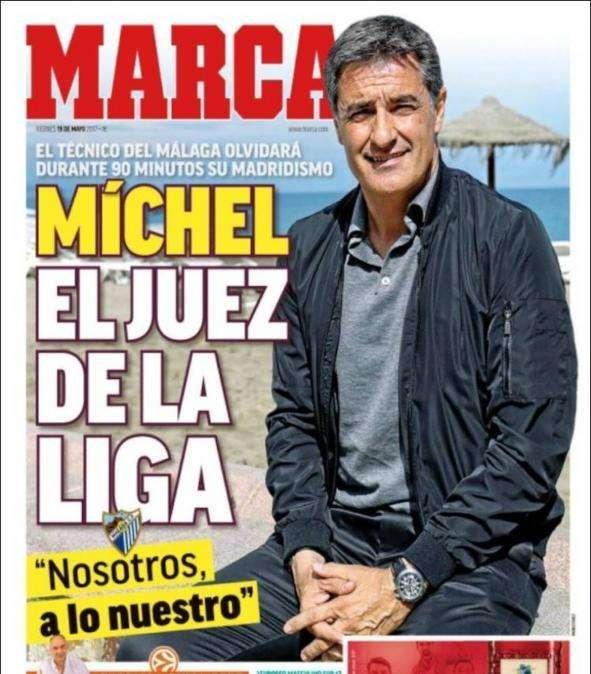 PORTADA - Marca: "Míchel el juez de la liga"
