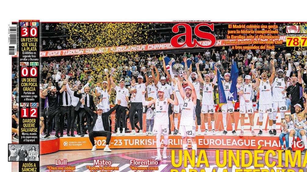PORTADA | AS: "Una undécima para la eternidad"