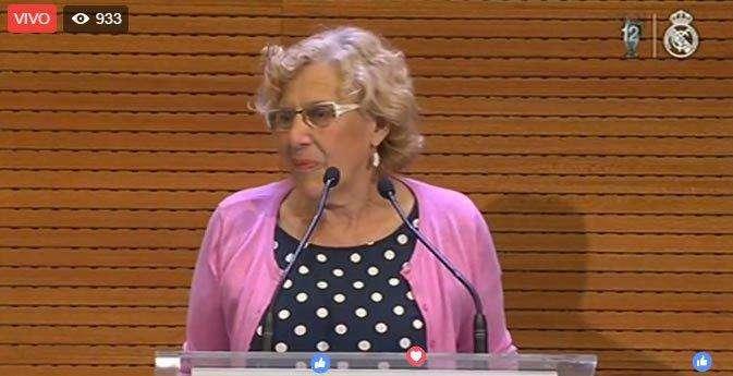 Manuela Carmena: "Sois un equipo de leyenda"