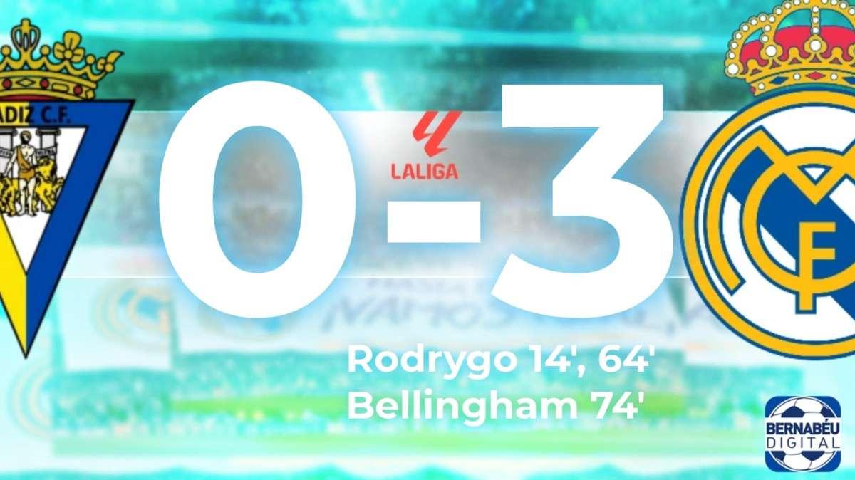 Rodrygo sonríe de nuevo: la crónica del Cádiz 0-3 Real Madrid